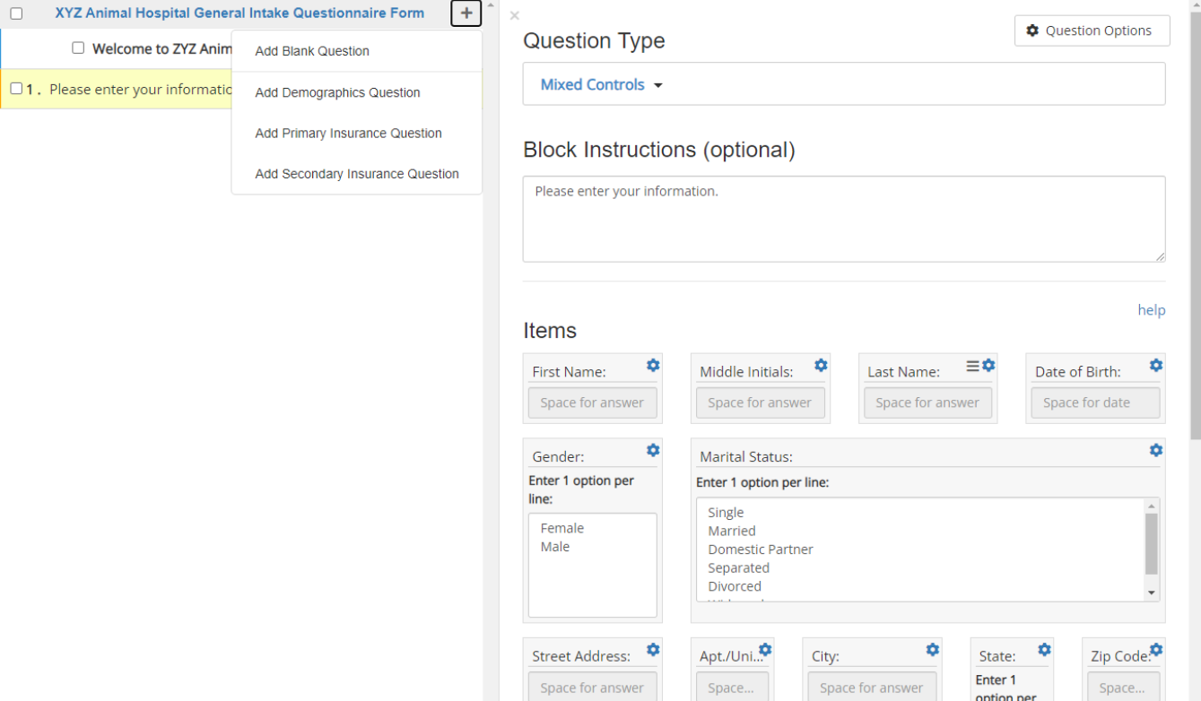 Help Center creating questionnaire add demographic.png